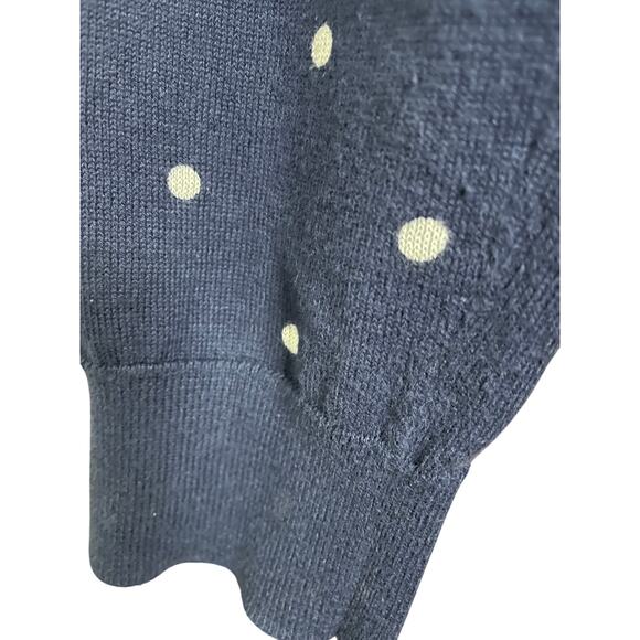 Uniqlo Navy Polka Dot Cardigan Sweater XL - Picture 11 of 15